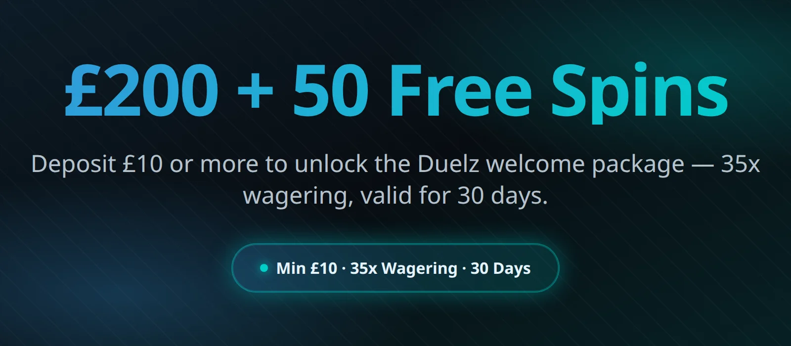 Duelz Casino bonuses and promotions overview