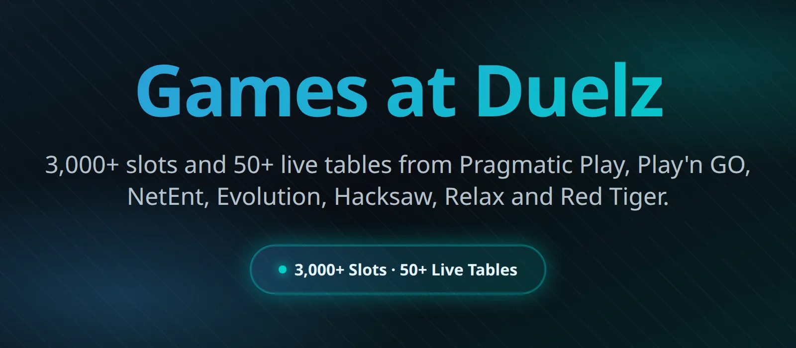 Duelz Casino games library overview